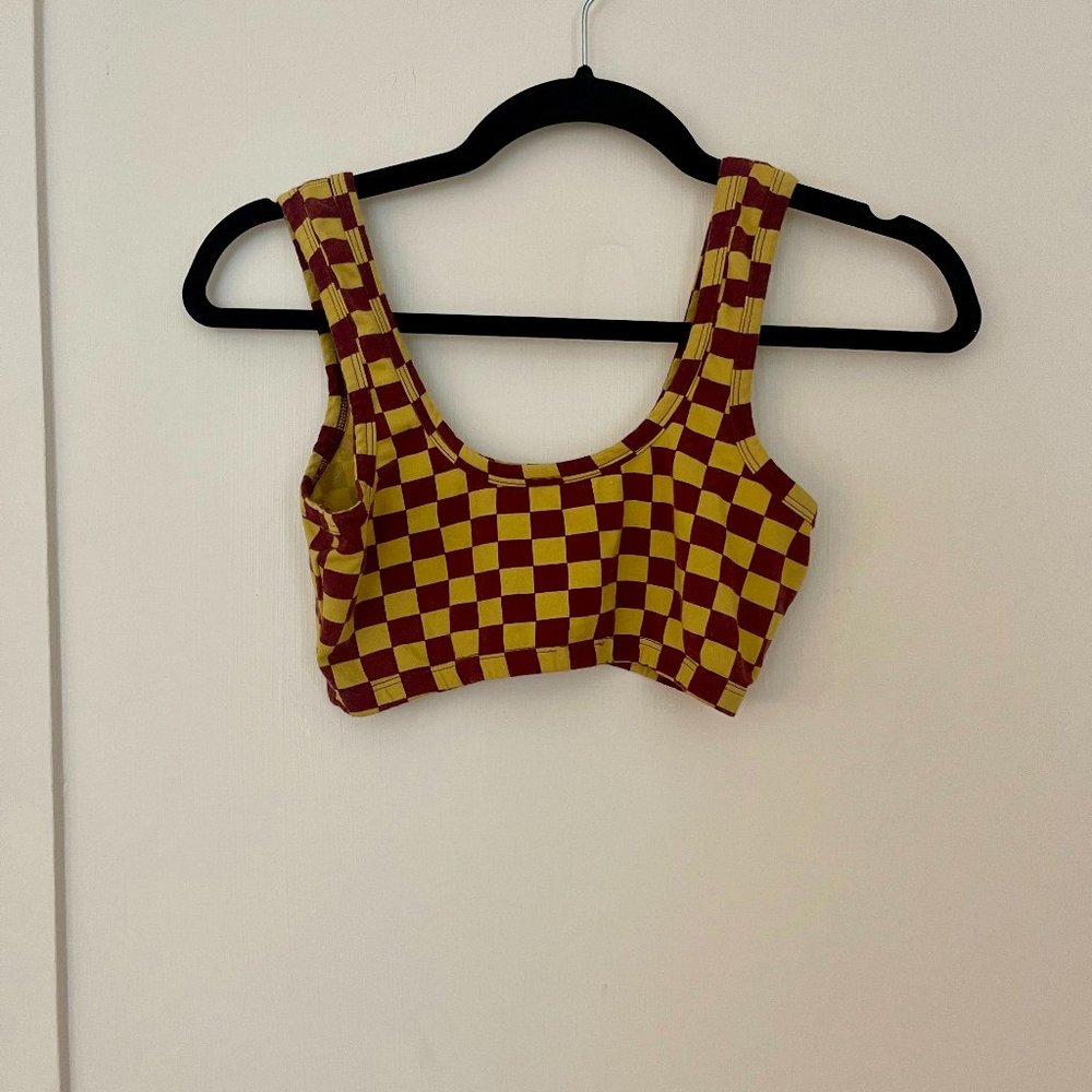 ARQ checkered bra